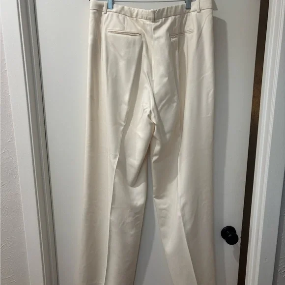 NWT J. Crew Cream Women's Essential Lower Rise Wide Leg Pants - Picture 6 of 8